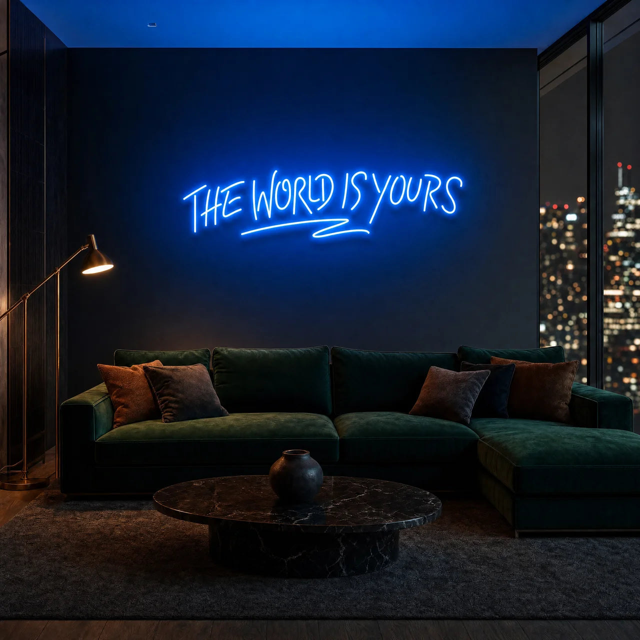 "The World Is Yours" Neon LED Wall Sign