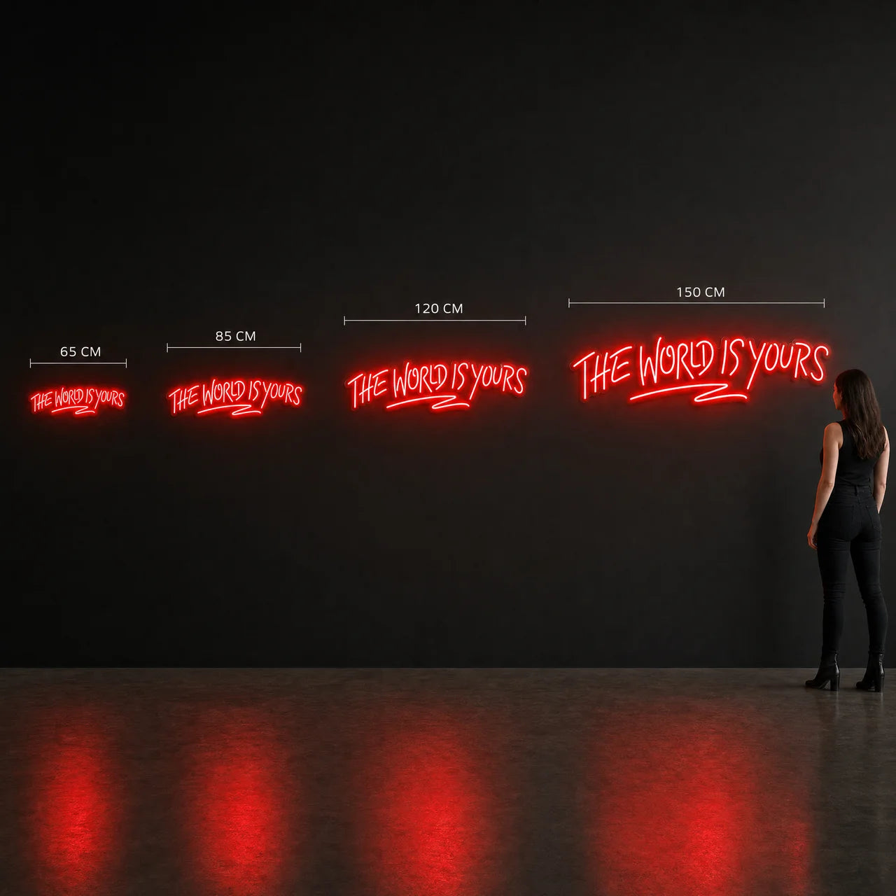 "The World Is Yours" Neon LED Wall Sign